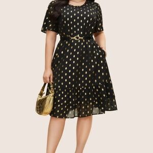 BloomChic A-line Metallic Dress
